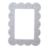 Hand-painted Scalloped Frame