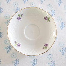  Tea saucer floral mauve