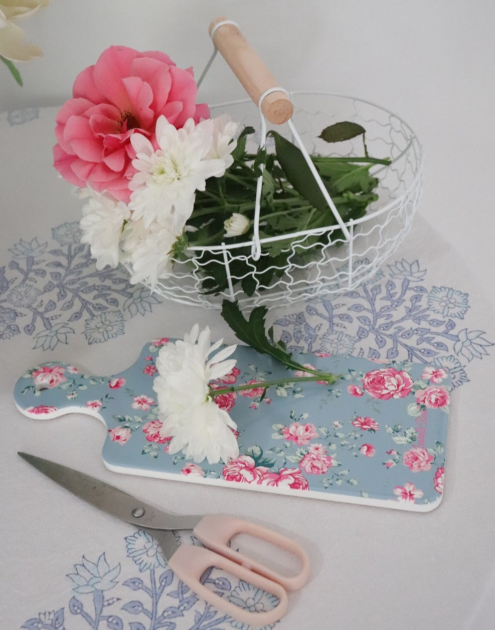 wire flower basket