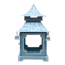  Chinoiserie Blue Pagoda Lantern