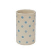 Blue polka dot vase