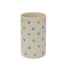  Blue polka dot vase