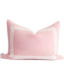  pink cushion cover with white ribbon trim | prettyhomestyle.