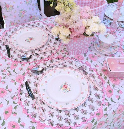 Tulip Pink Placemat ( Set of two)