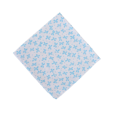  blue bow fabric napkins