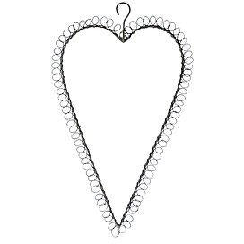 Brass Heart decoration with spiral boarder | prettyhomestyle.