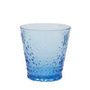 glass tumbler set of 4 light blue