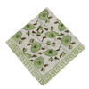 fabric napkin green poppy