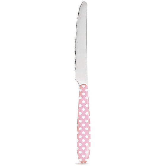 Knife Pastel Pink Polka Dot | prettyhomestyle.