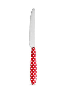  Knife Red white polka Dot