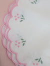 Round Scalloped Placemats ditsy floral